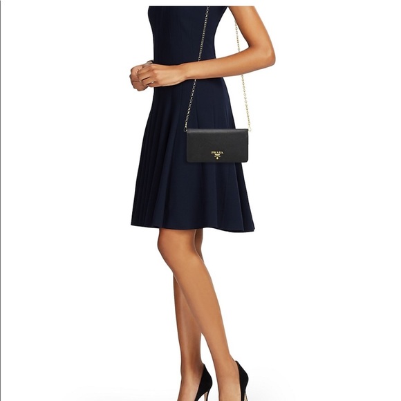 ❌SOLD❌ Prada Classic Wallet on Chain Black - Picture 14 of 16